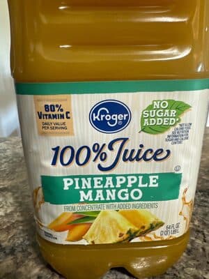 Pineapple Mango Juice — Photo: Open Food Facts contributors, CC BY-SA