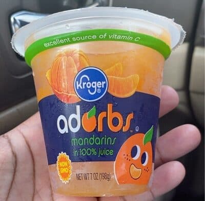 Adorbs mandarins — Photo: Open Food Facts contributors, CC BY-SA