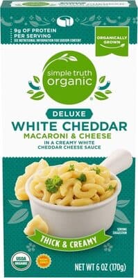Thick white cheddar macaroni & cheese — Photo: Open Food Facts contributors, CC BY-SA