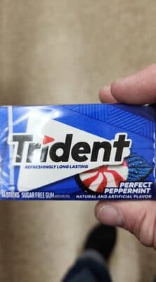 Trident perfect peppermint slim pack — Photo: Open Food Facts contributors, CC BY-SA