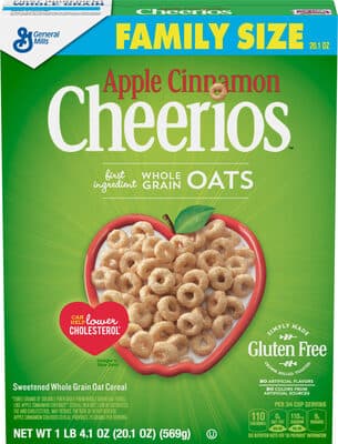 Apple cinnamon whole grain oat cereal — Photo: Open Food Facts contributors, CC BY-SA