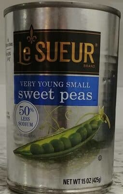Very Young Sweet Peas Low Sodium — Photo: Open Food Facts contributors, CC BY-SA