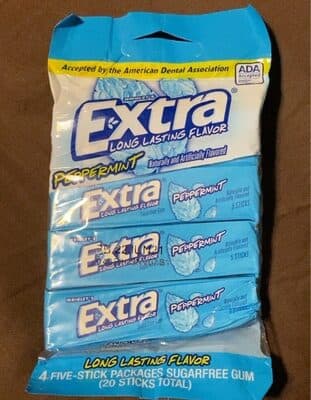 Extra Peppermint gum — Photo: Open Food Facts contributors, CC BY-SA