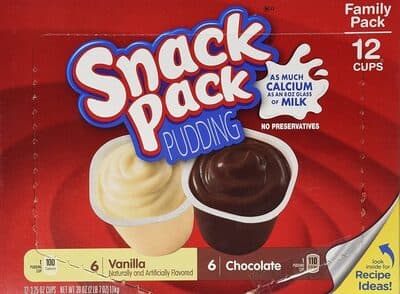 Chocolate, vanilla pudding — Photo: Open Food Facts contributors, CC BY-SA