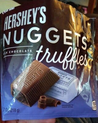 Hersey's nuggets truffles milk chocolate — Photo: Open Food Facts contributors, CC BY-SA