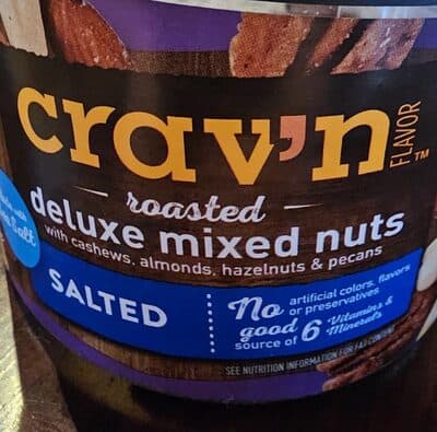 DELUXE MIXED NUTS SALTED — Photo: Open Food Facts contributors, CC BY-SA