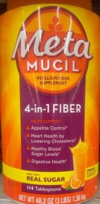 3-IN-1 DAILY FIBER Psyllium Fiber Supplement — Photo: Open Food Facts contributors, CC BY-SA