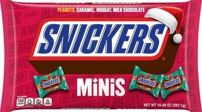 Christmas candy minis size chocolate bars — Photo: Open Food Facts contributors, CC BY-SA
