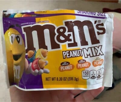 M&M’s Peanut MIX — Photo: Open Food Facts contributors, CC BY-SA