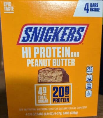 Hi Protein Bar Peanut Butter — Photo: Open Food Facts contributors, CC BY-SA