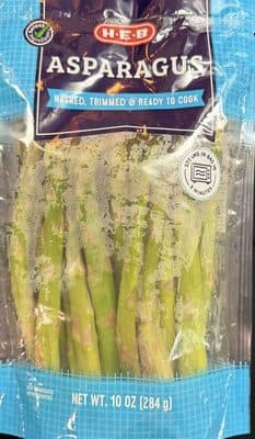 Asparagus washed, trimmed & ready to cook — Photo: Open Food Facts contributors, CC BY-SA