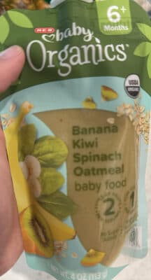 Banana Kiwi Spinach Oatmeal baby food — Photo: Open Food Facts contributors, CC BY-SA