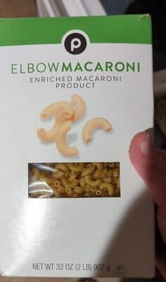 Elbow macaroni — Photo: Open Food Facts contributors, CC BY-SA