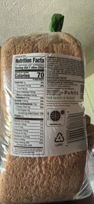 Publix bread — Photo: Open Food Facts contributors, CC BY-SA