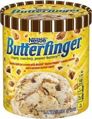 Butterfnger light ice cream — Photo: Open Food Facts contributors, CC BY-SA