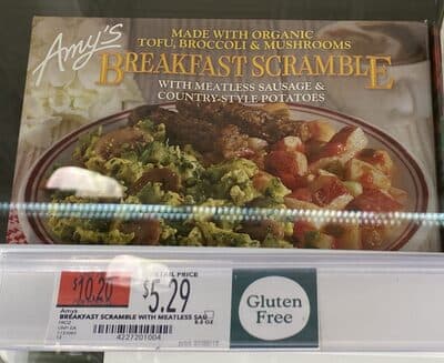 breakfast scramble with meatless sausage & country-style potatoes — Photo: Open Food Facts contributors, CC BY-SA