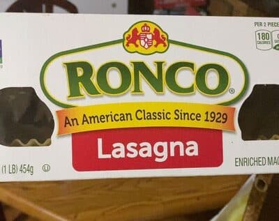 Lasagna — Photo: Open Food Facts contributors, CC BY-SA