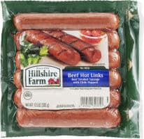 Hillshire farm beef hot links beef smoked sausage — Photo: Open Food Facts contributors, CC BY-SA
