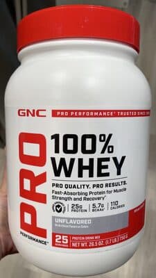 100% Whey Protein — Photo: Open Food Facts contributors, CC BY-SA