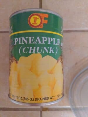 Pineapple In Syrup (Chunk) — Photo: Open Food Facts contributors, CC BY-SA