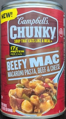 Soup, Beefy Mac, 18.8 Oz Can — Photo: Open Food Facts contributors, CC BY-SA