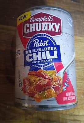 Pabst Beef, Bacon, & Beer Chili With Beans — Photo: Open Food Facts contributors, CC BY-SA