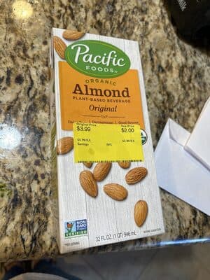 Organic Almond Milk Original — Photo: Open Food Facts contributors, CC BY-SA