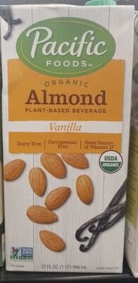 Organic Almond Vanilla Plant-Based Beverage — Photo: Open Food Facts contributors, CC BY-SA