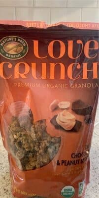 Love Crunch Premium Organic Granola Dark Chocolate & Peanut Butter — Photo: Open Food Facts contributors, CC BY-SA