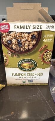 PUMPKIN SEED + FLAX GRANOLA — Photo: Open Food Facts contributors, CC BY-SA