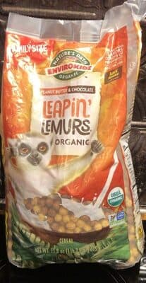 Leapin' Lemurs Peanut Butter & Chocolate Cereal — Photo: Open Food Facts contributors, CC BY-SA
