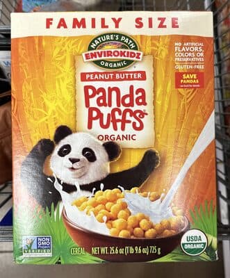 Peanut butter panda puffs — Photo: Open Food Facts contributors, CC BY-SA