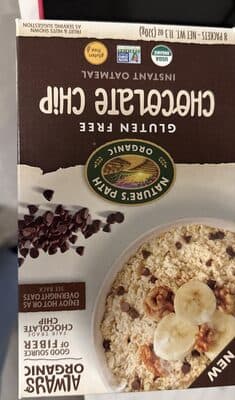 Chocolate Chip Instant Oatmeal — Photo: Open Food Facts contributors, CC BY-SA