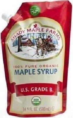 100% Pure Organic Maple syrup U.S. Grade A Dark Color, Robust taste — Photo: Open Food Facts contributors, CC BY-SA