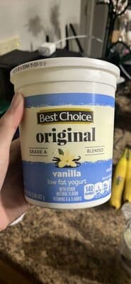original vanilla low fat yogurt — Photo: Open Food Facts contributors, CC BY-SA