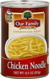 Chicken noodle condensed soup — Photo: Open Food Facts contributors, CC BY-SA