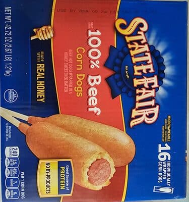 100% Beef Corn Dogs — Photo: Open Food Facts contributors, CC BY-SA