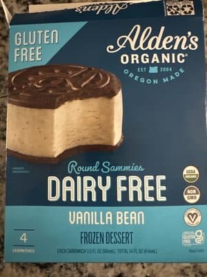 Round Sammies Dairy Free Vanilla Bean — Photo: Open Food Facts contributors, CC BY-SA