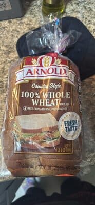 Country Style 100% Whole Wheat Bread — Photo: Open Food Facts contributors, CC BY-SA