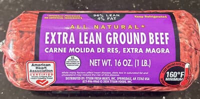 Extra Lean Ground Beef — Photo: Open Food Facts contributors, CC BY-SA