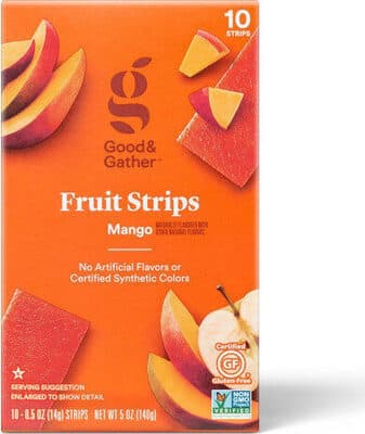 Good & Gather Mango fruit strips — Photo: Open Food Facts contributors, CC BY-SA
