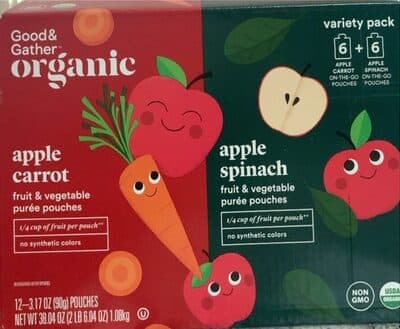 Apple Carrot Apple Spinach Variety Pack — Photo: Open Food Facts contributors, CC BY-SA