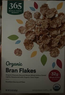 Organic Bran Flakes — Photo: Open Food Facts contributors, CC BY-SA