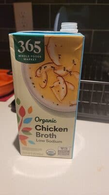Organic low sodium chicken broth — Photo: Open Food Facts contributors, CC BY-SA