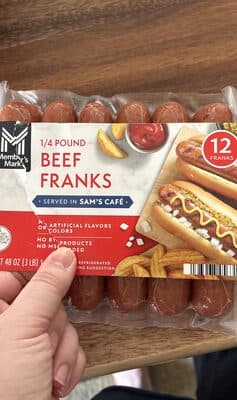 1/4 Pound Beef Franks — Photo: Open Food Facts contributors, CC BY-SA