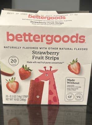 Strawberry Fruit Strips — Photo: Open Food Facts contributors, CC BY-SA