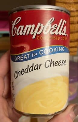 Cheddar Cheese Condensed Soup — Photo: Open Food Facts contributors, CC BY-SA