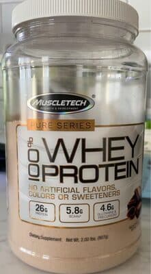 100% Whey Protein — Photo: Open Food Facts contributors, CC BY-SA