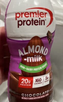 ALMOND milk NON-DAIRY PROTEIN SHAKE CHOCOLATE — Photo: Open Food Facts contributors, CC BY-SA