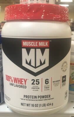 100% Whey Unflavored Protien Powder — Photo: Open Food Facts contributors, CC BY-SA
